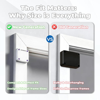 Homecoria™ Punch-Free Automatic Door Closer – 1000g Pull Retractable Closer for Screen & Wooden Doors – AC Cooling Saver