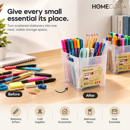 Mini Storage Crate – Small Things Organizer for Home & Office