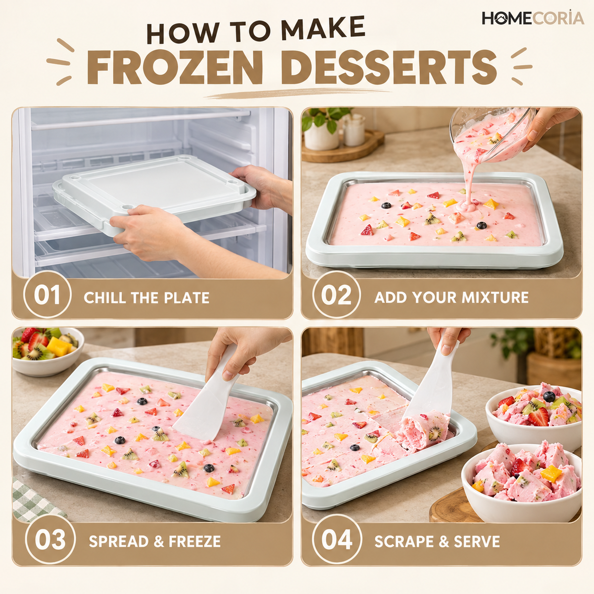 Frozen Dessert Maker Plate