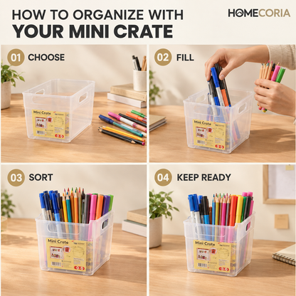 Mini Storage Crate – Small Things Organizer for Home & Office