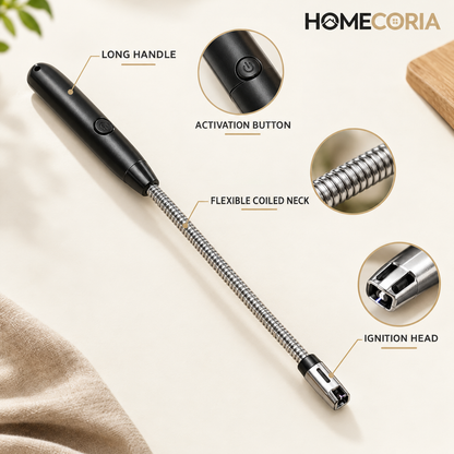 Long Reach Candle & Gas Stove Lighter – Flexible Neck Utility Igniter