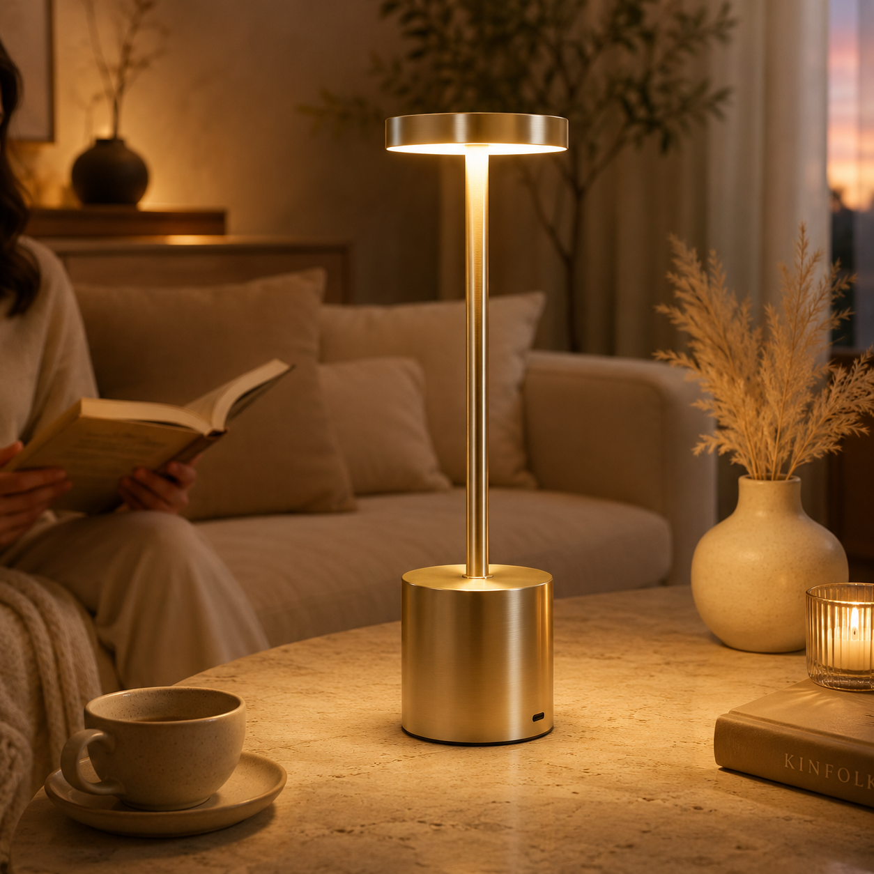 Classic Metal Touch Sensor LED Table Lamp