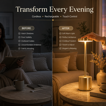 Classic Metal Touch Sensor LED Table Lamp