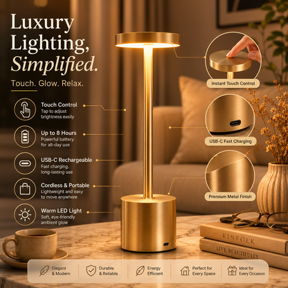 Classic Metal Touch Sensor LED Table Lamp