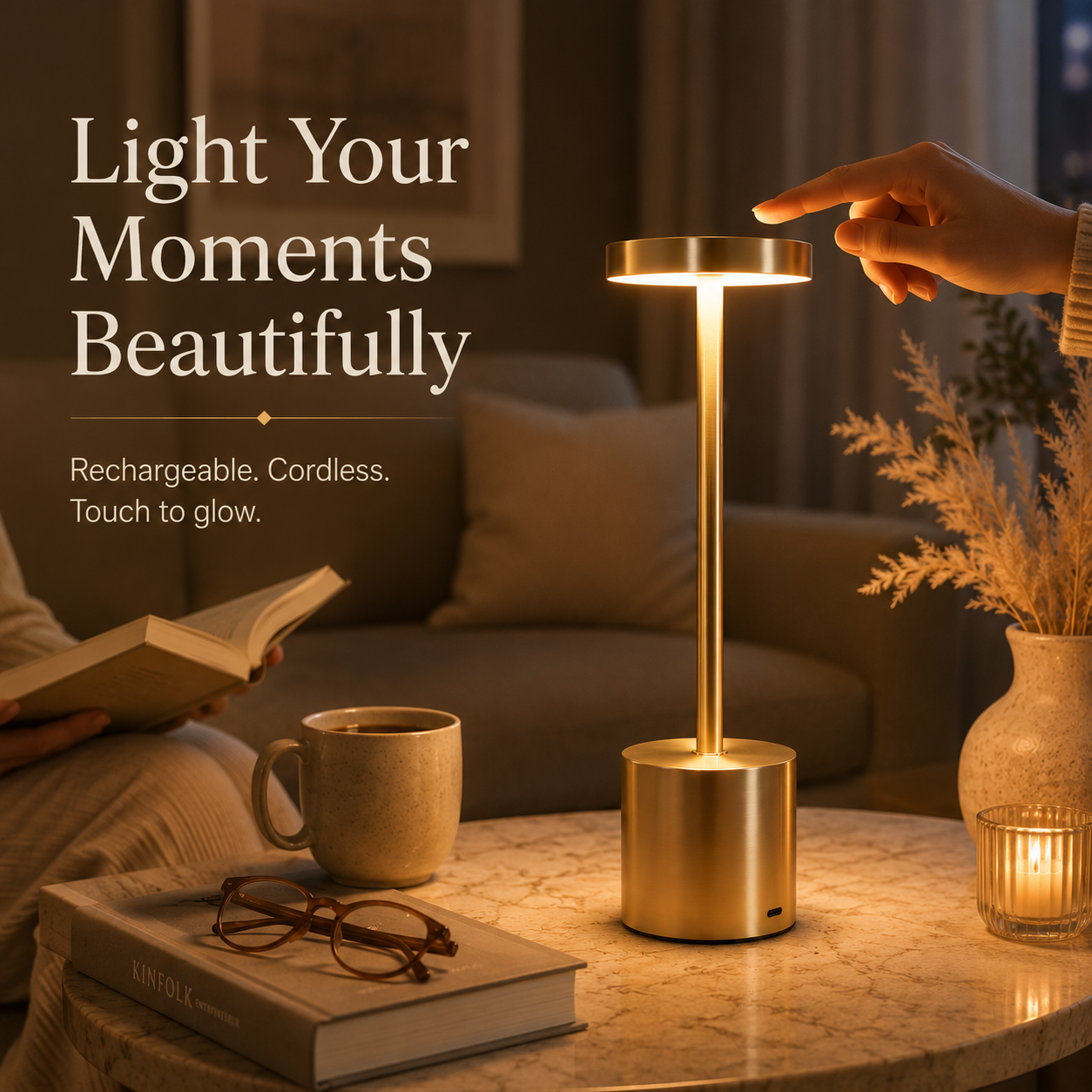 Classic Metal Touch Sensor LED Table Lamp