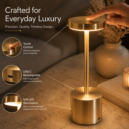 Classic Metal Touch Sensor LED Table Lamp