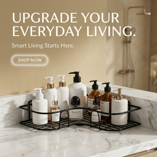 Shower & Kitchen Organizer Wall Shelf