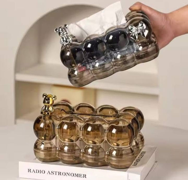 Transparent Luxury Bubble Tissue Box