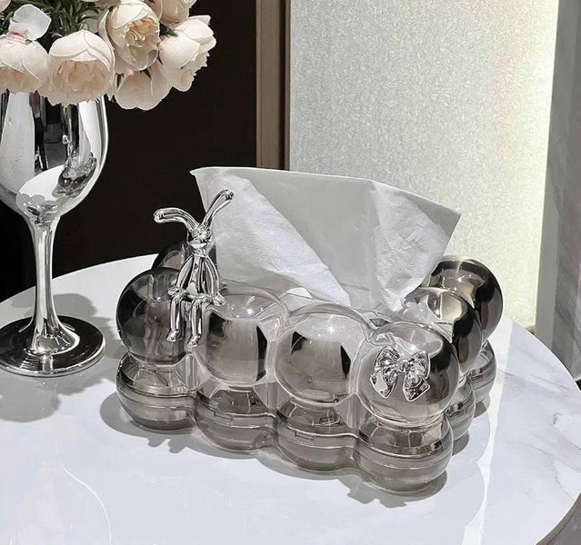 Transparent Luxury Bubble Tissue Box