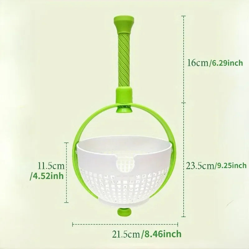 Rotating Drain Basket for Washing, Dehydrating