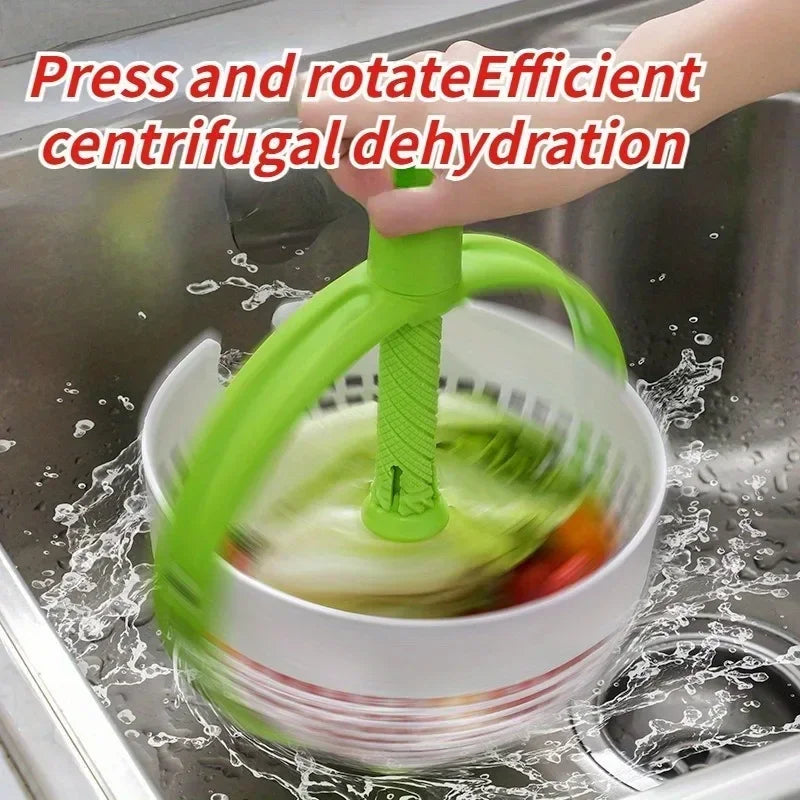 Rotating Drain Basket for Washing, Dehydrating