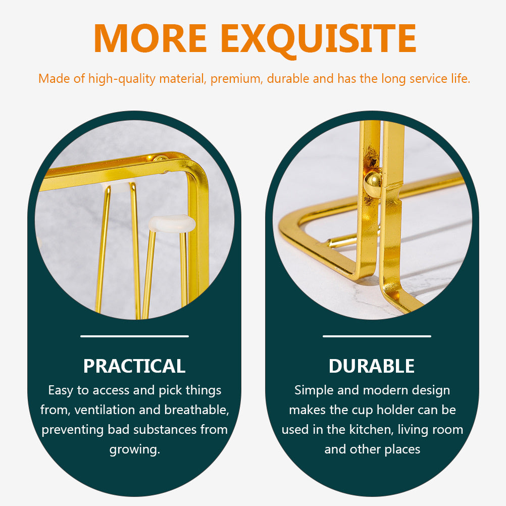 Deer Cup Holder Iron Stand For Glass Mugs