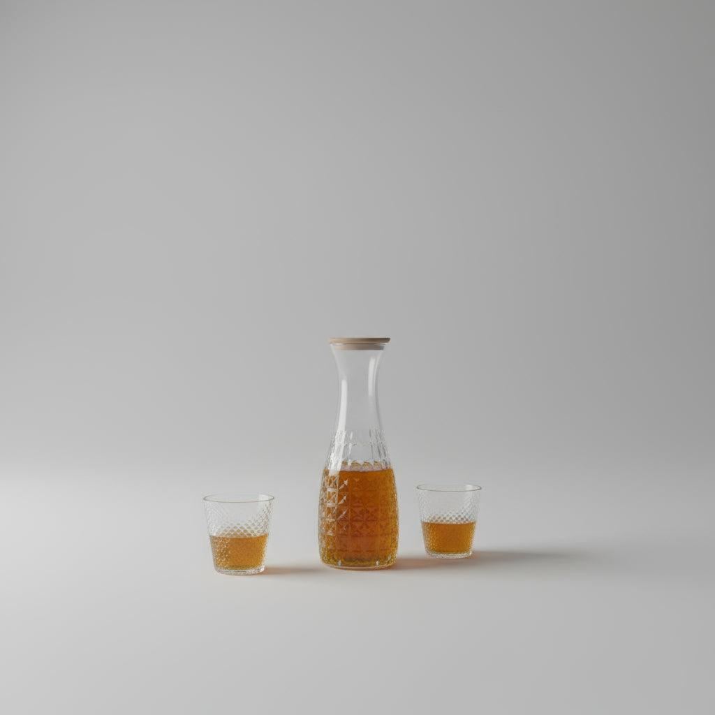 Water set 6pcs glass one pcs jug