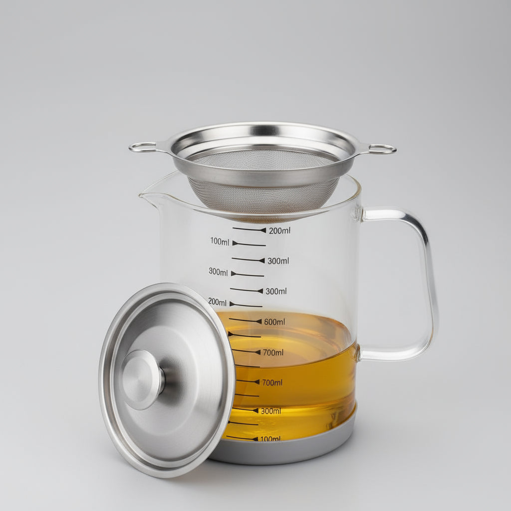 Oil filter glass pot 1200ml