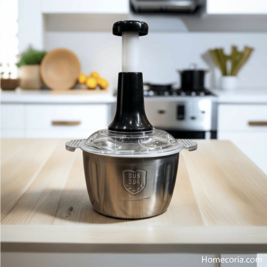 Stainless Steel Push Chopper 2L