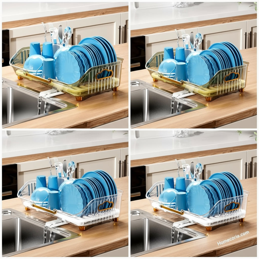 Acrylic Luxury Dish Drain Rack