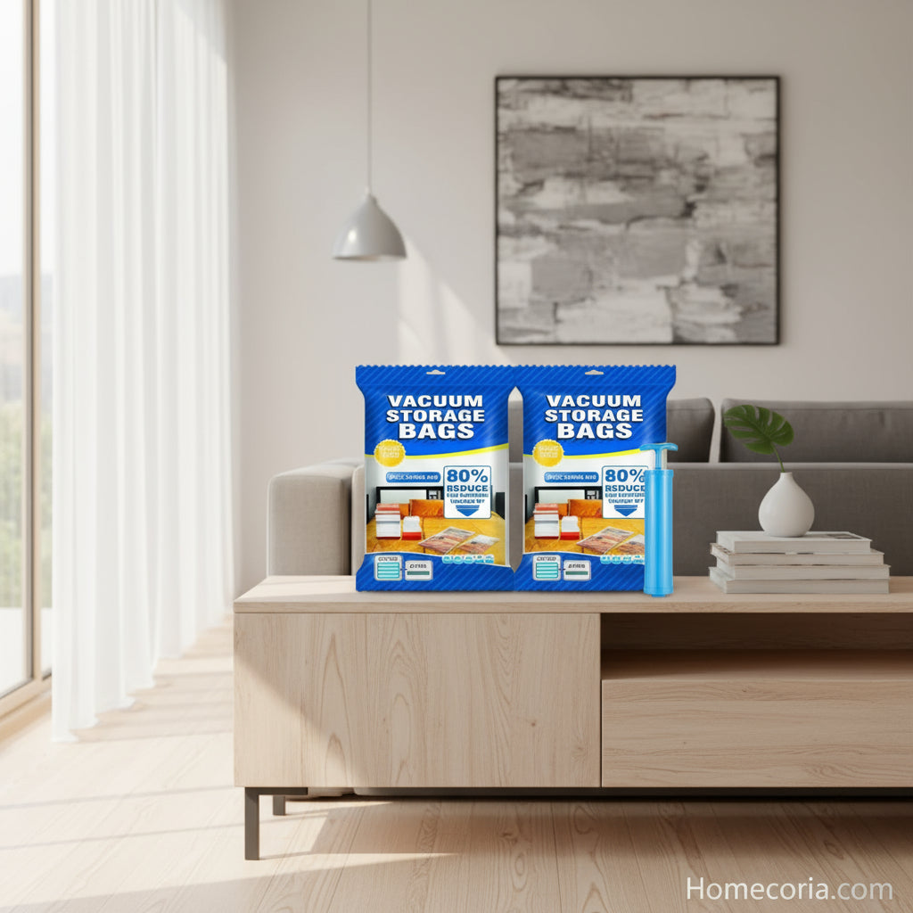 Vacuum Bag 4pcs With Hand Pump