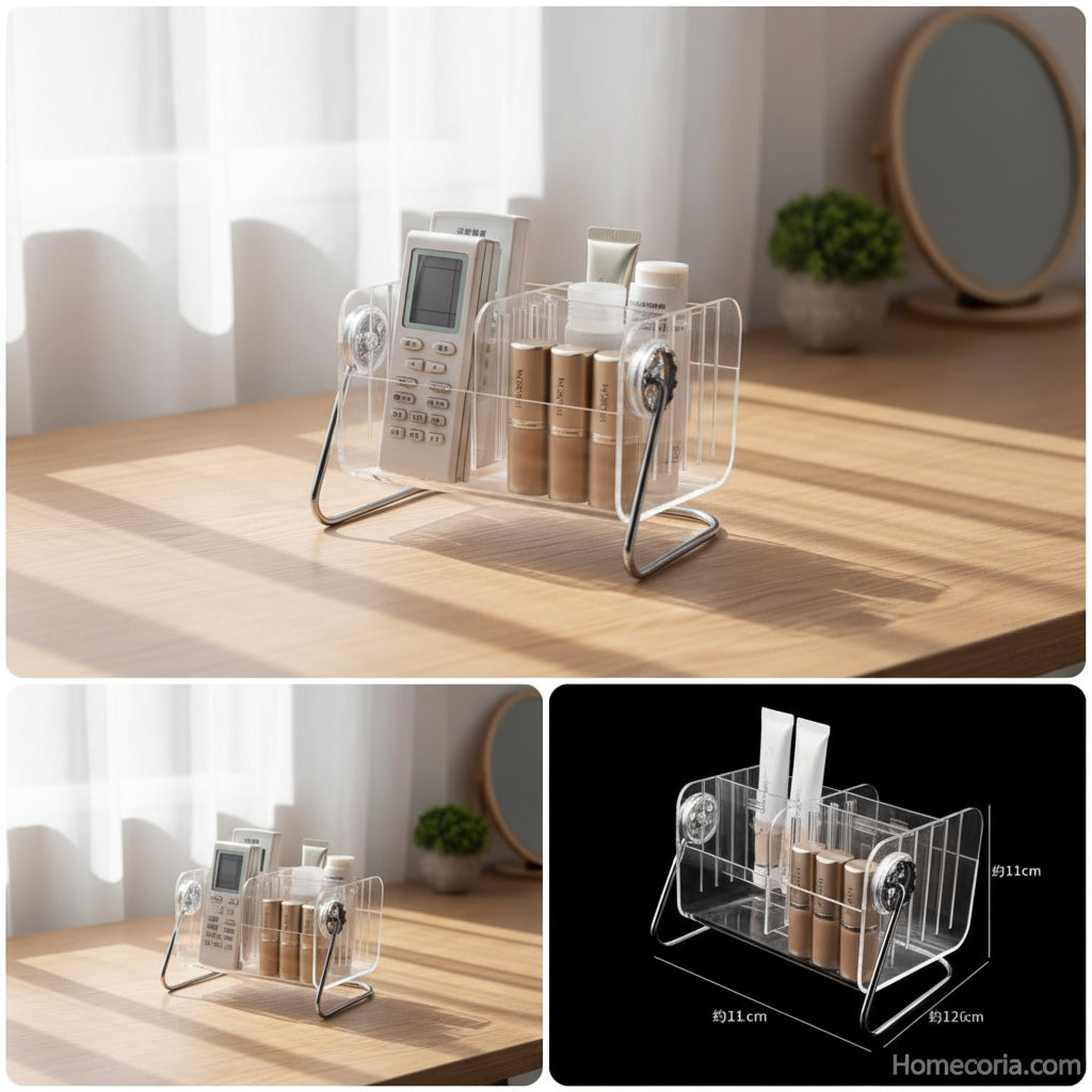 Acrylic Desktop Remote Control Organizer
