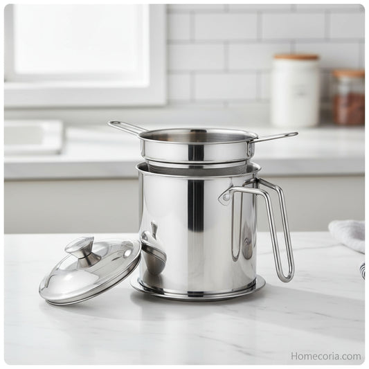 Stainless Steel Oil Filter pot 1.4 litre