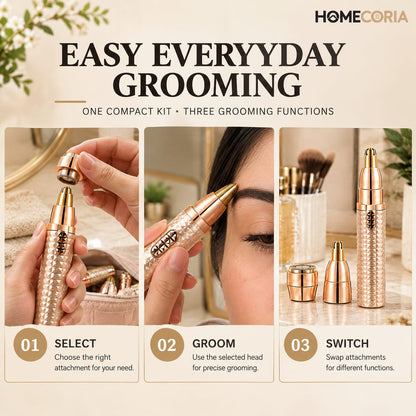 3-in-1 Precision Beauty Kit – Multi-Head Personal Grooming Trimmer