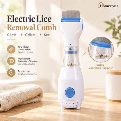 Electric Lice Comb – Gentle Scalp &amp; Lice Removal Comb