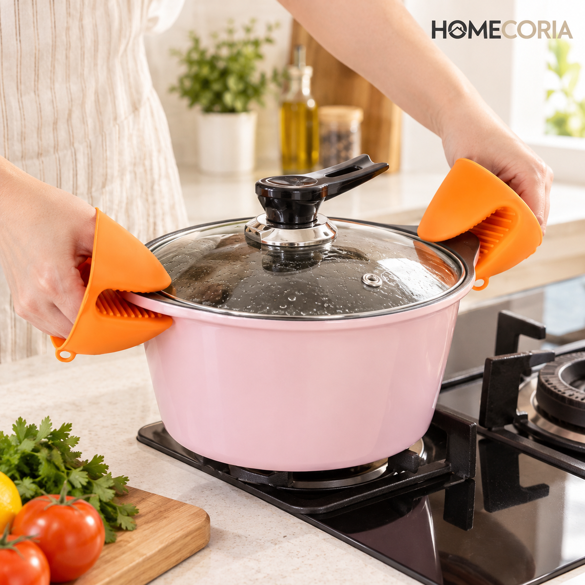 Silicone Mini Oven Mitt & Pot Handle Holder – Heat Resistant Kitchen Grip