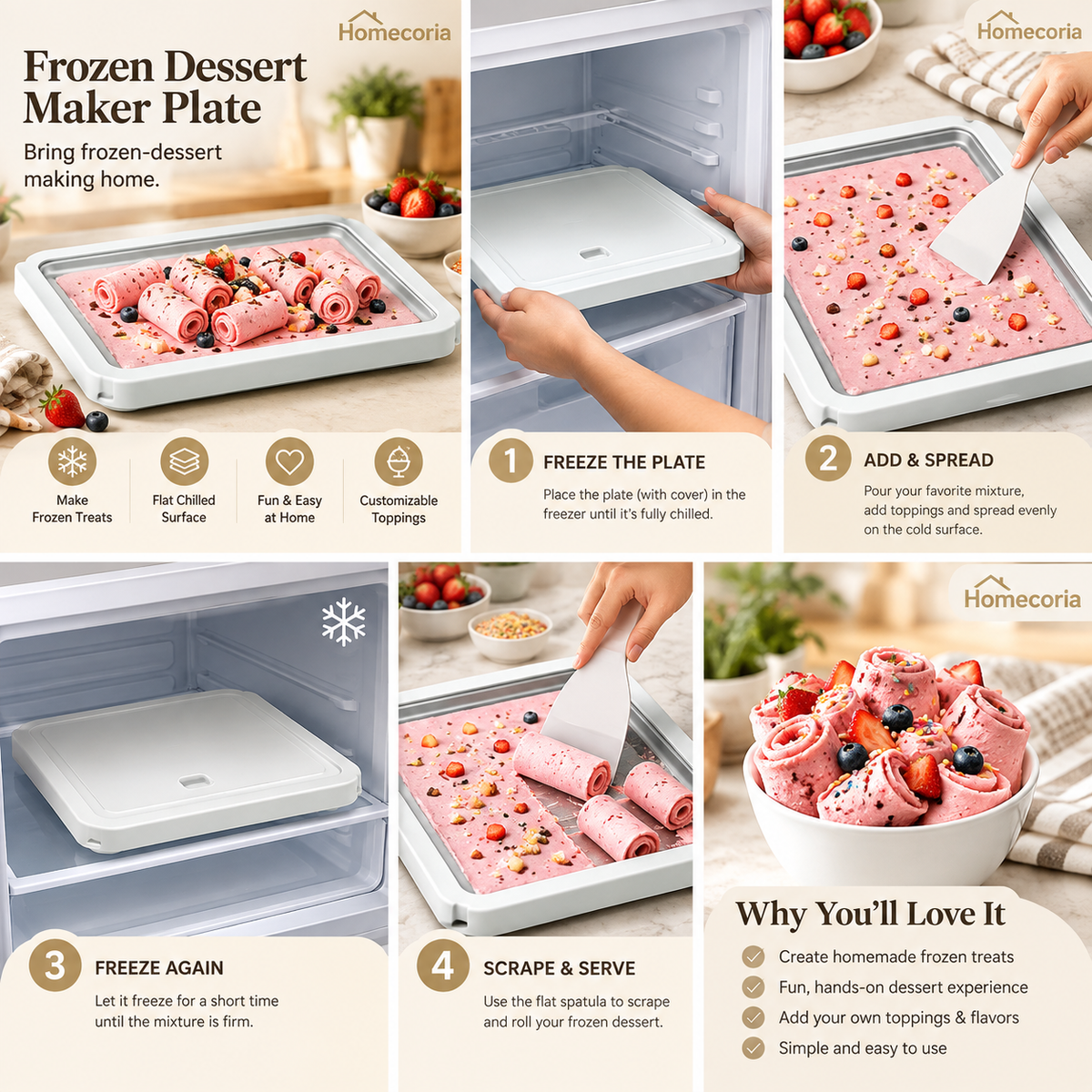 Frozen Dessert Maker Plate