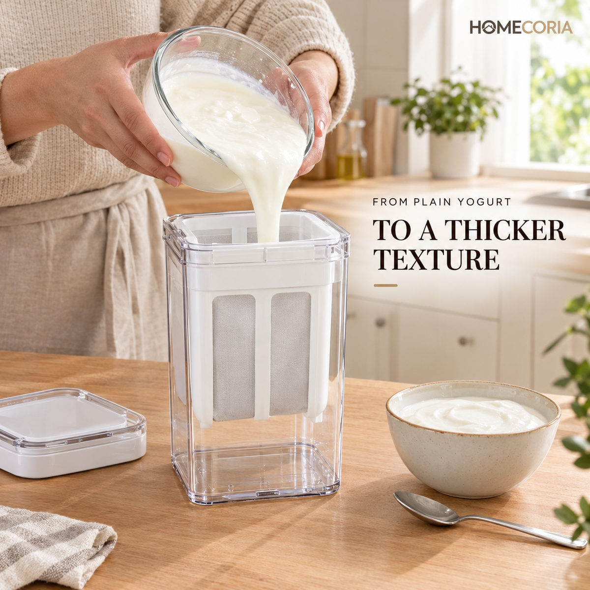 Yogurt Filter – Homemade Yogurt &amp; Cheese Strainer