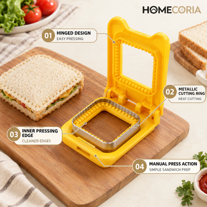 Sandwich Cutter & Sealer – Bread Pocket Maker & Sandwich Press Mold