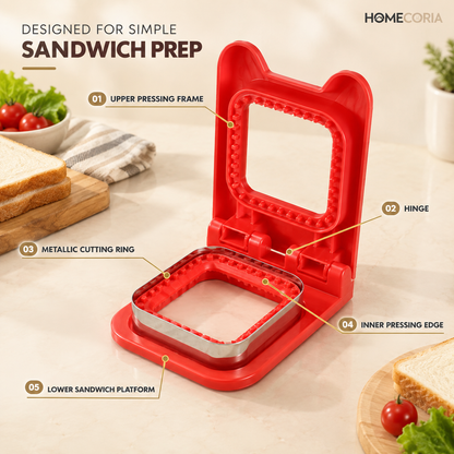 Sandwich Cutter & Sealer – Bread Pocket Maker & Sandwich Press Mold