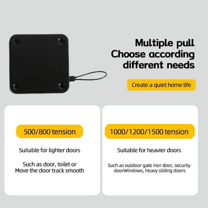 Automatic Drawstring Door Closer, Sliding Door, Office, Bathroom, Bedroom, Household