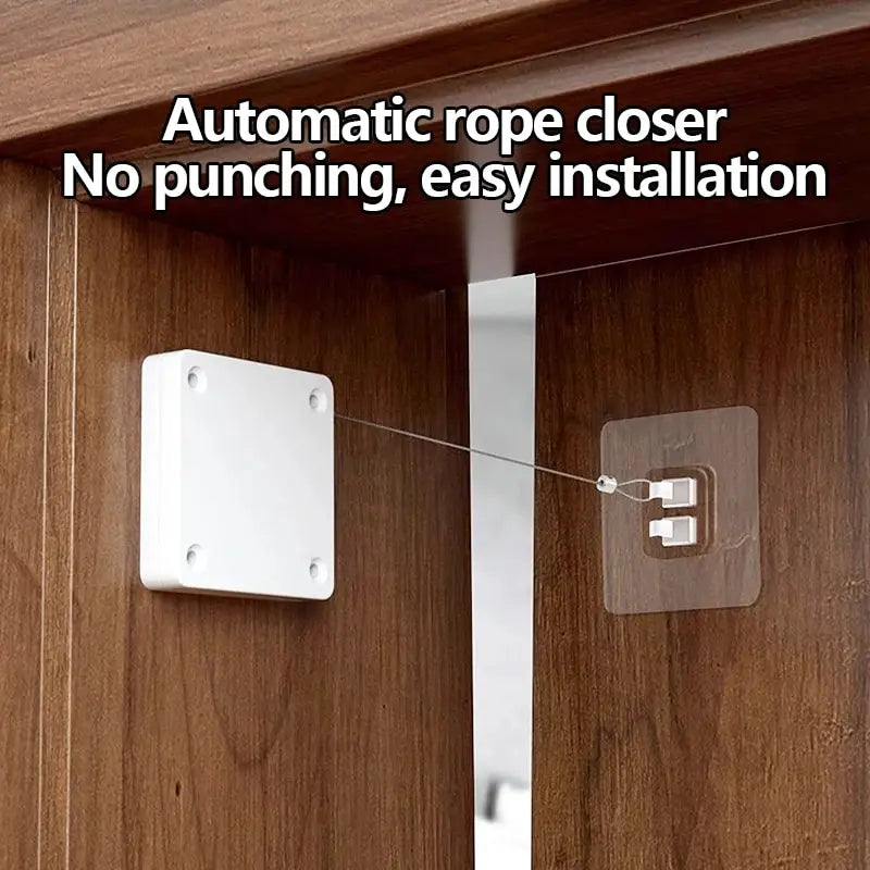 Automatic Drawstring Door Closer, Sliding Door, Office, Bathroom, Bedroom, Household