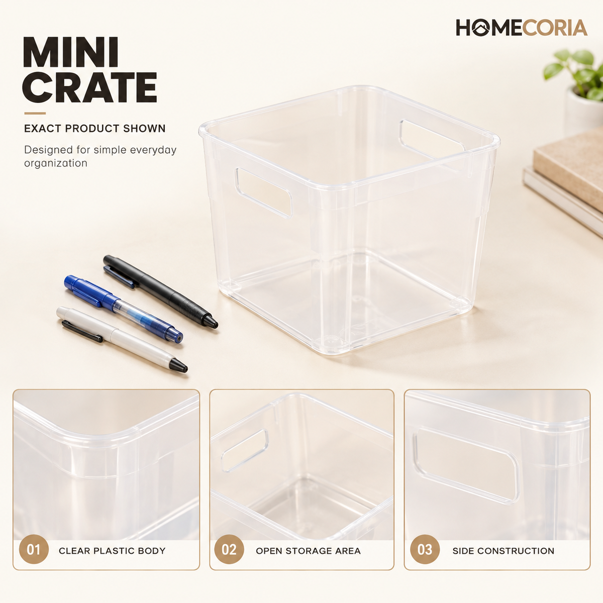 Mini Storage Crate – Small Things Organizer for Home & Office