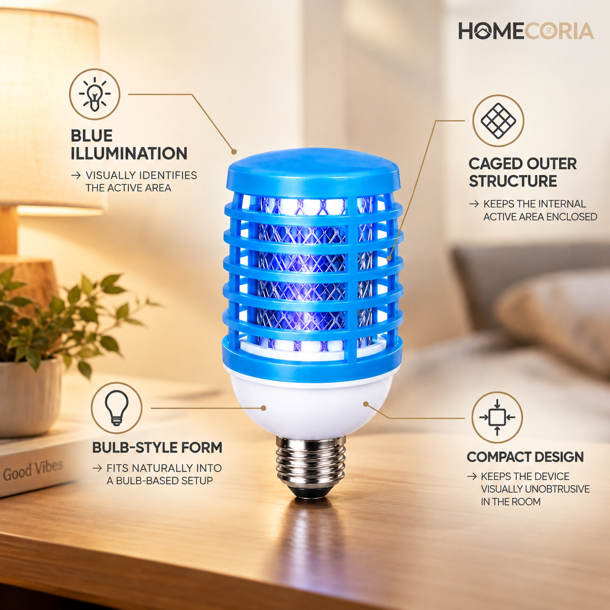 LED Mosquito Killer Lamp – Electric Insect Killer Bulb