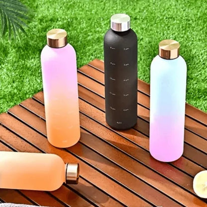 1L Motivational Time Marker Water Bottle | BPA-Free Hydration Tracker