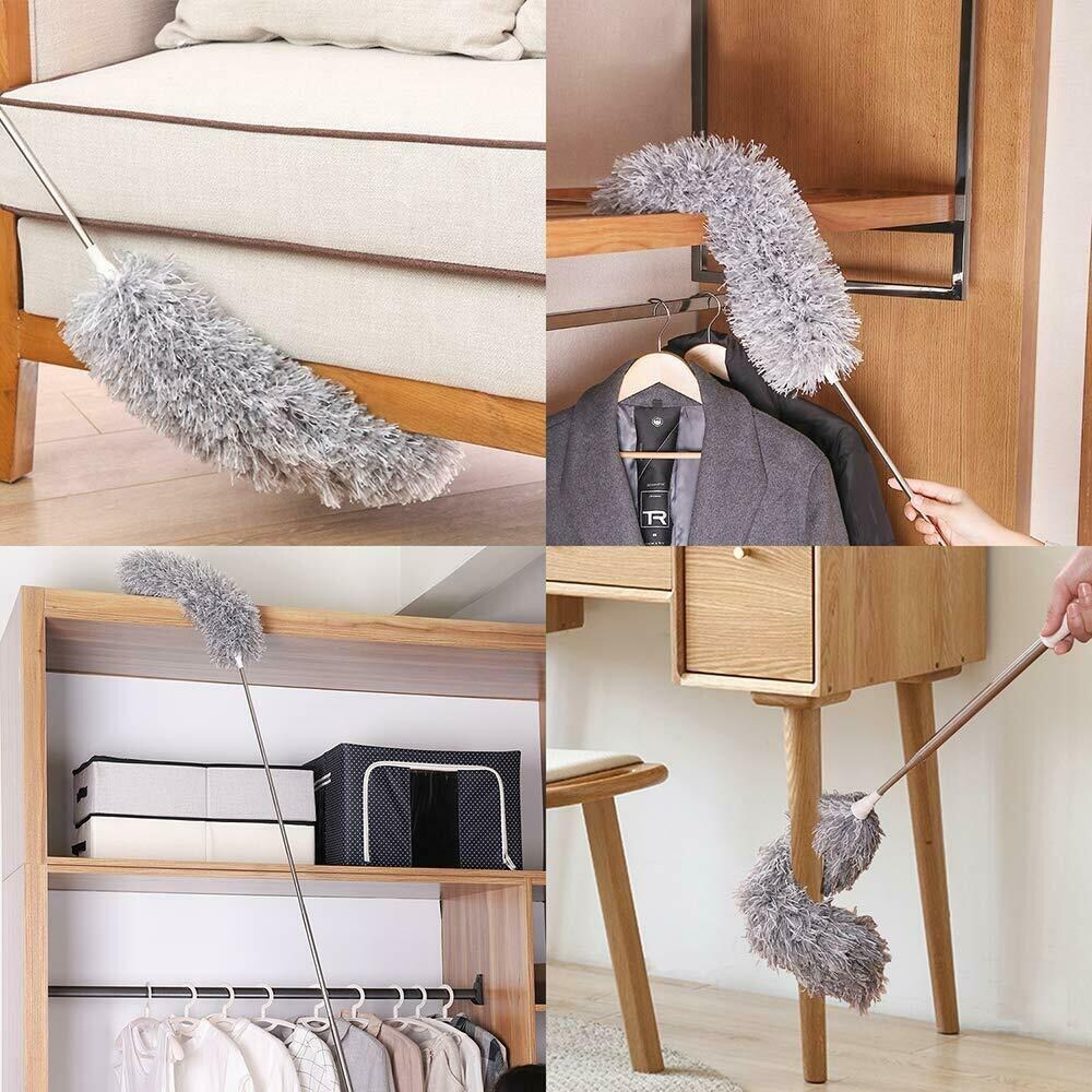 Adjustable Bendable Microfiber Duster Washable & Reusable