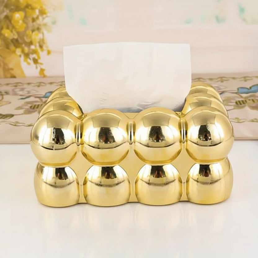 Luxury Golden Bubble Tissue Box