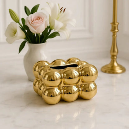 Luxury Golden Bubble Tissue Box