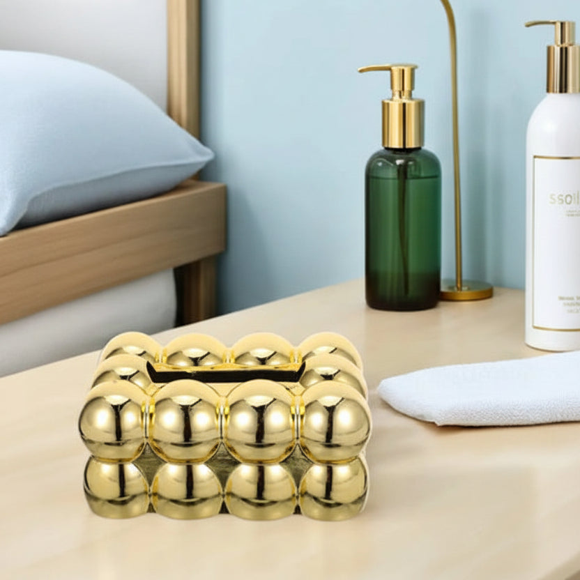 Luxury Golden Bubble Tissue Box