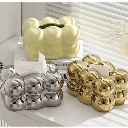 Luxury Golden Bubble Tissue Box